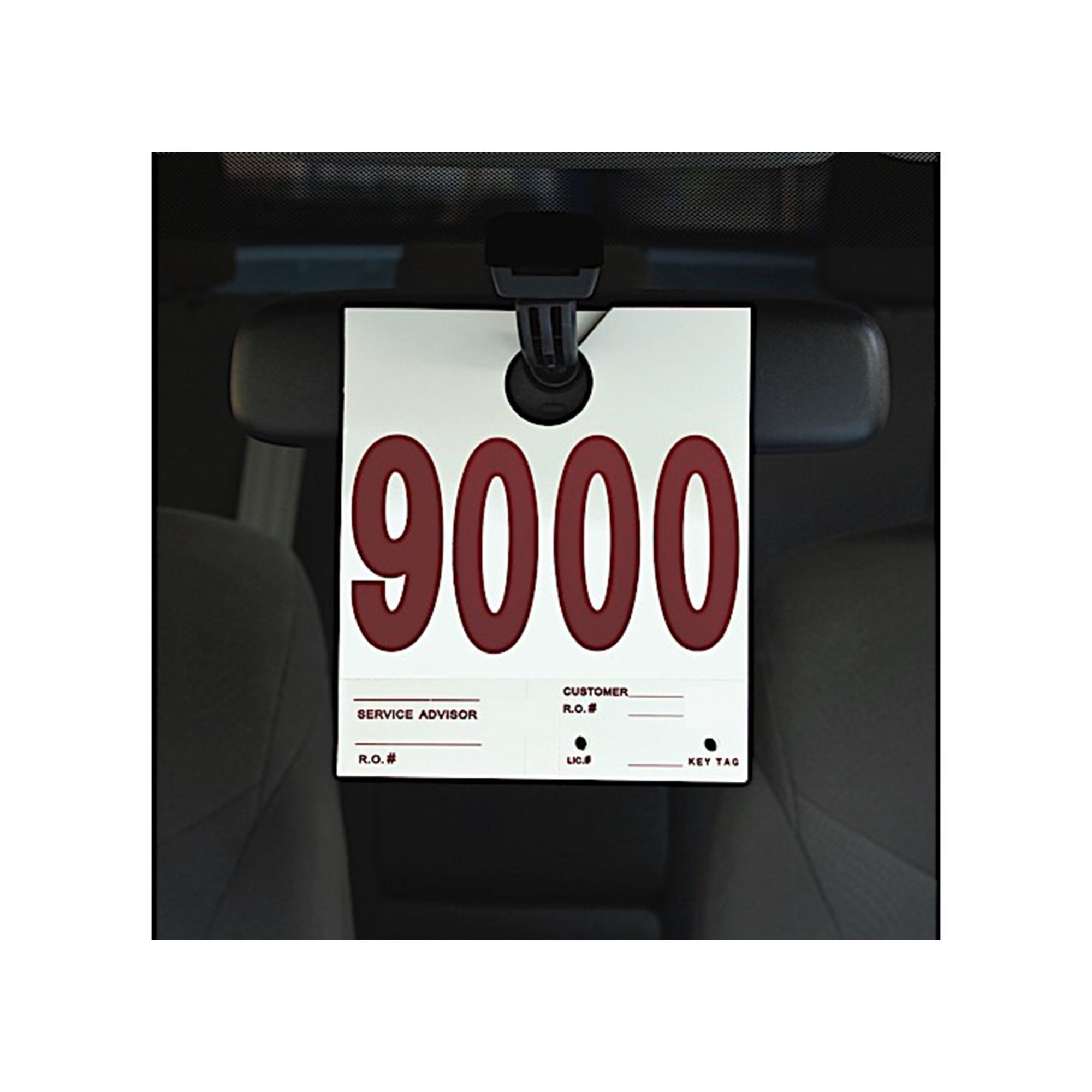 Slip-N-Grip Sequential Card Stock Tags — 7.5in. x 6.5in., Numbered 9000-9999, 1000/Box, Model# SNGFB-P9933-59